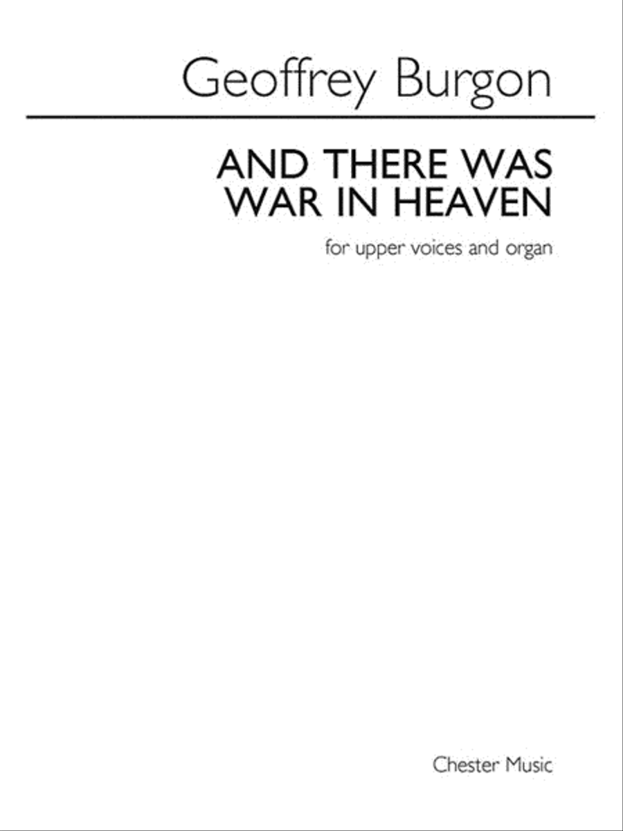 And There Was War in Heaven Choir scores gallery preview page 1