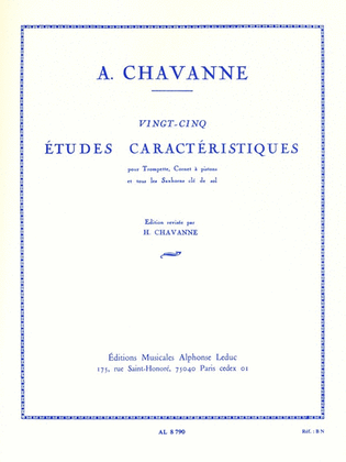 Book cover for Twenty-five Characteristic Studies (trumpet, Cornet, Saxhorn)