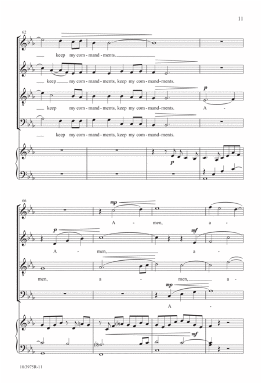 If You Love Me If You Love Me 4-Part scores gallery preview page 11