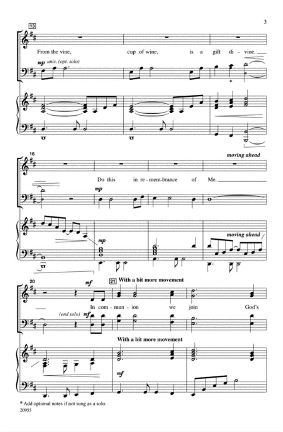 In Remembrance of Me 4-Part scores gallery preview page 3