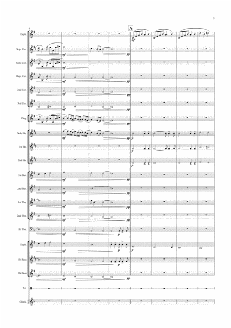 Papa, Can You Hear Me? Brass Ensemble scores gallery preview page 3