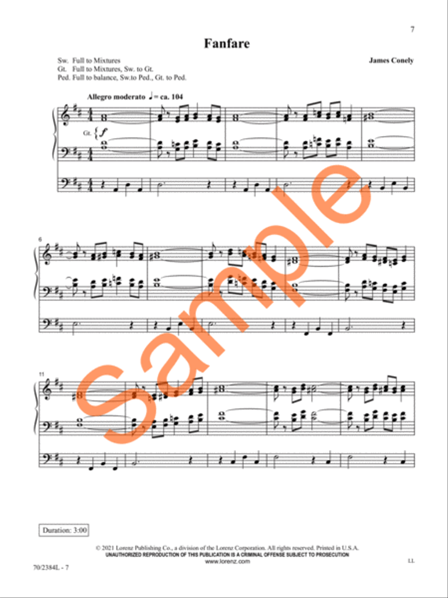 The Organist's Library, Vol. 72 Organ Solo scores gallery preview page 7