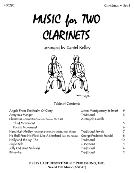 Christmas Duets for Clarinet - Set 3 - Music for Two Clarinets