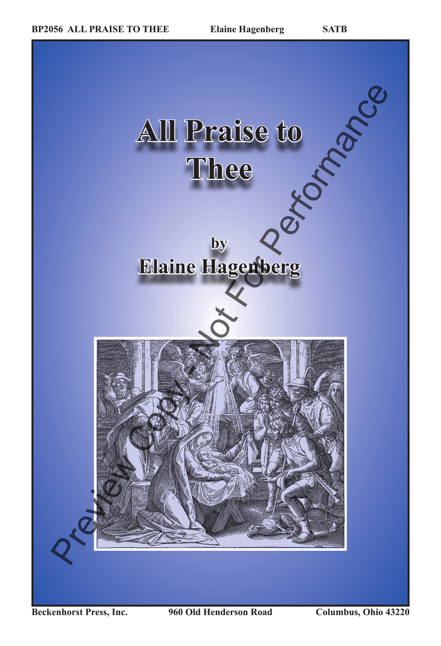 All Praise to Thee 4-Part scores gallery preview page 2