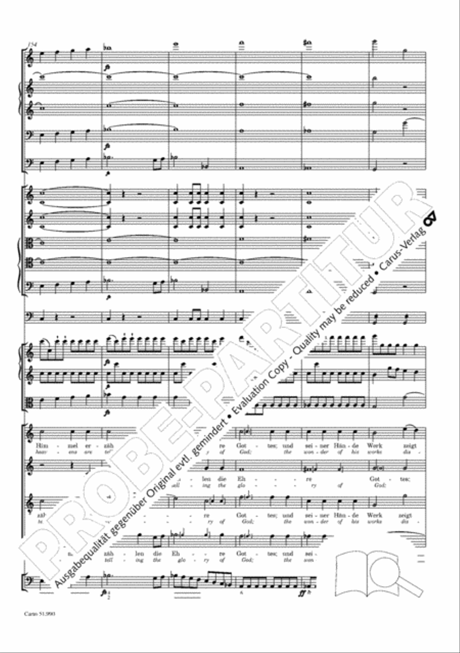 The Creation (Die Schopfung) 4-Part scores gallery preview page 135