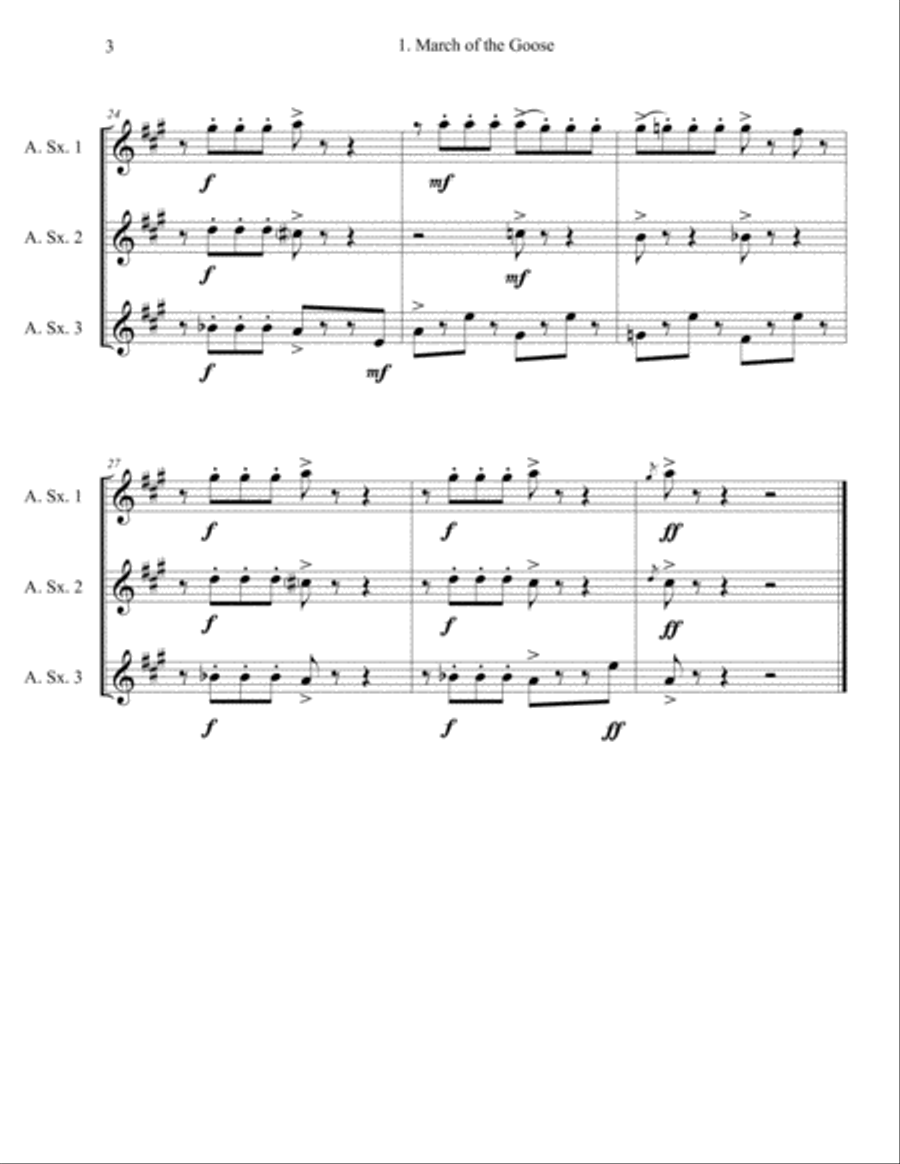 From a Diary of a Child (sax trio version) Woodwind Trio scores gallery preview page 6