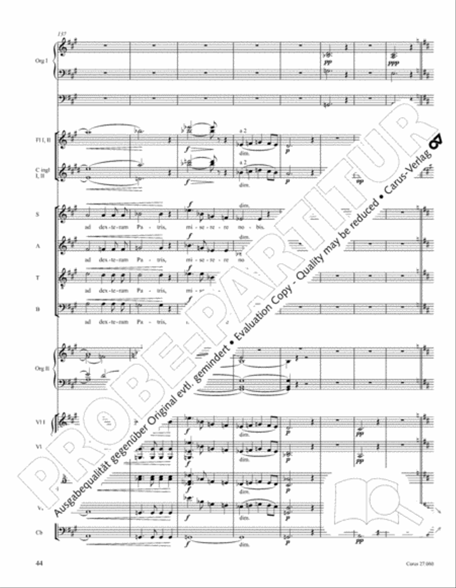 Messe a quatre voix 4-Part scores gallery preview page 55