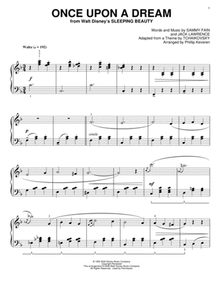 Book cover for Once Upon A Dream [Classical version] (arr. Phillip Keveren)