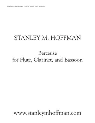 Berceuse for Flute, Clarinet, and Bassoon
