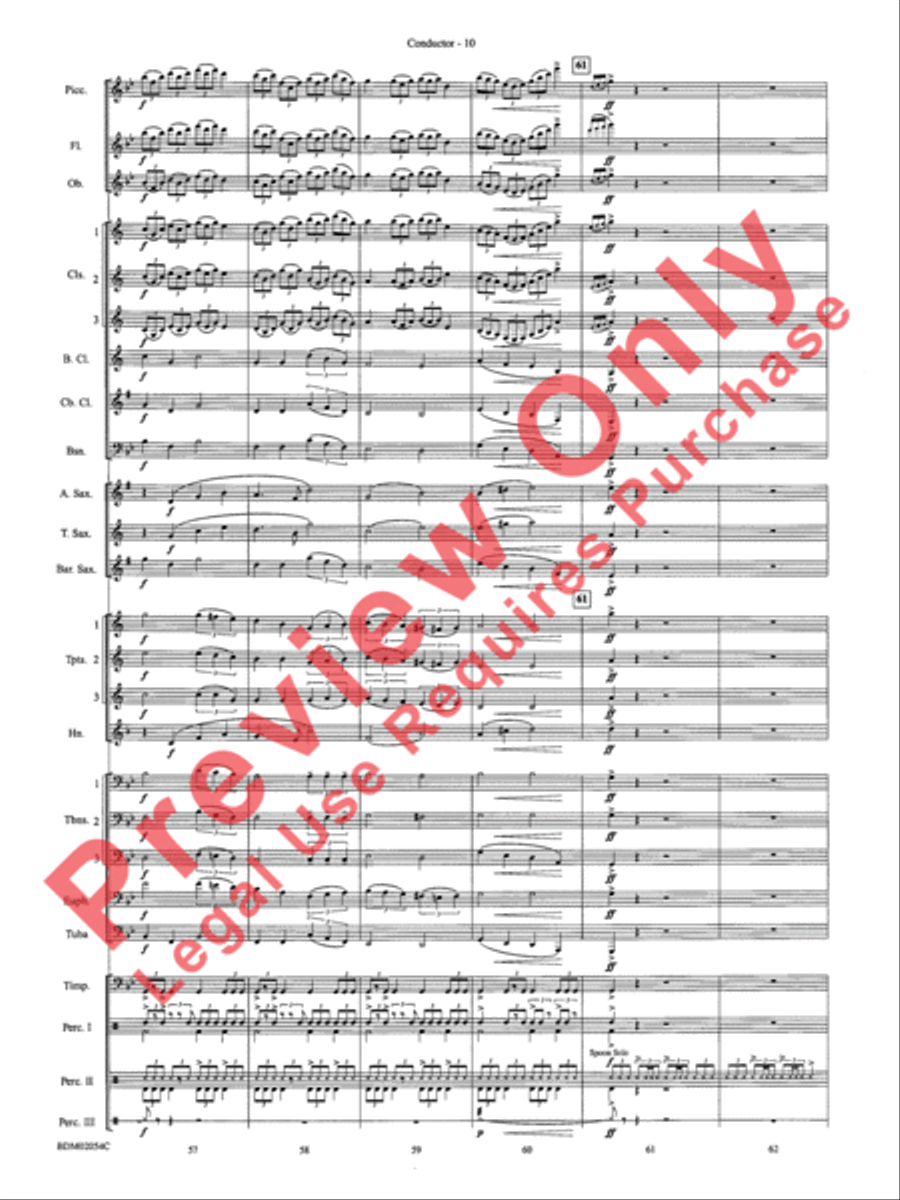 Celtic Carol Concert Band scores gallery preview page 13