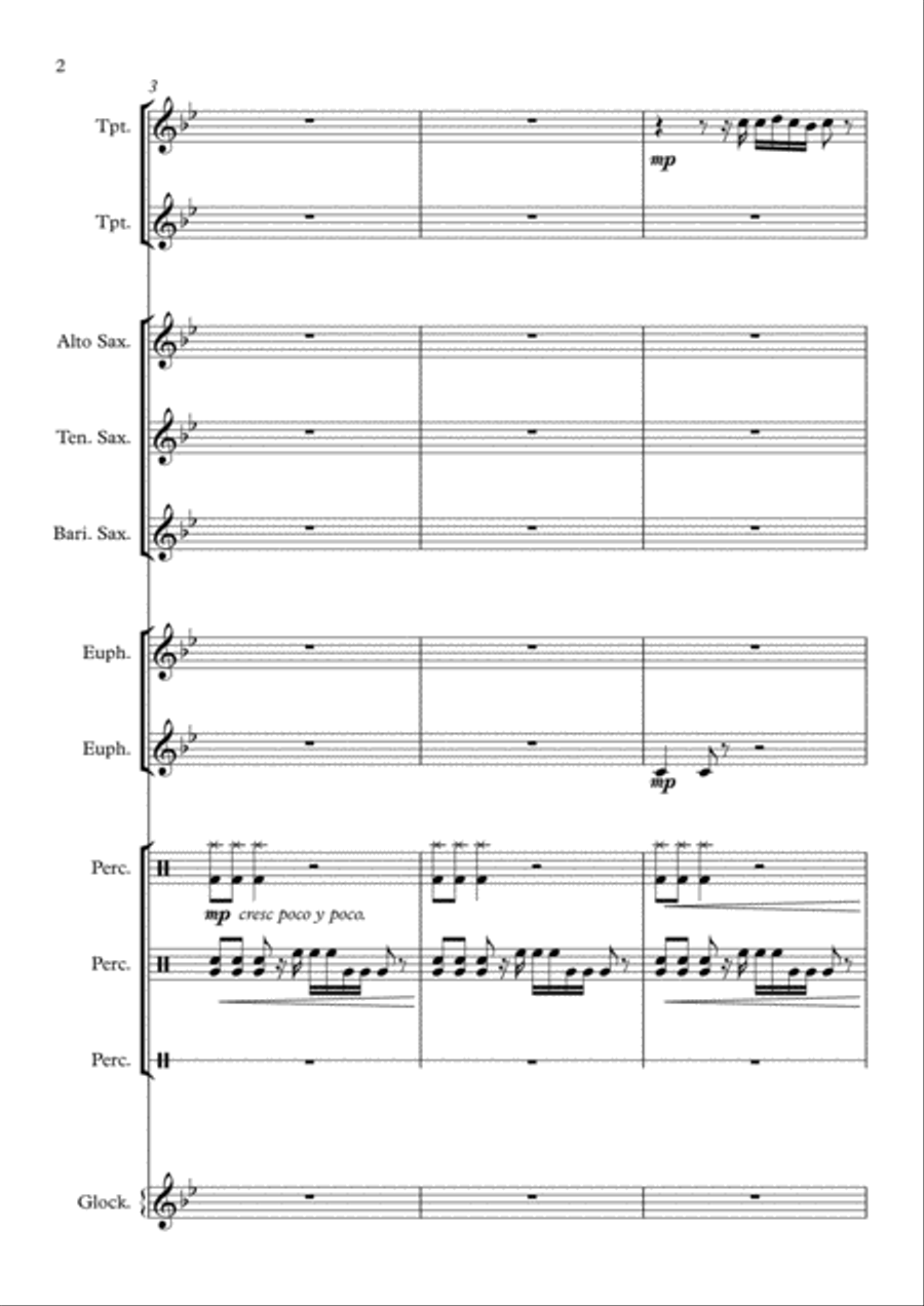 Rasputin Percussion Ensemble scores gallery preview page 2