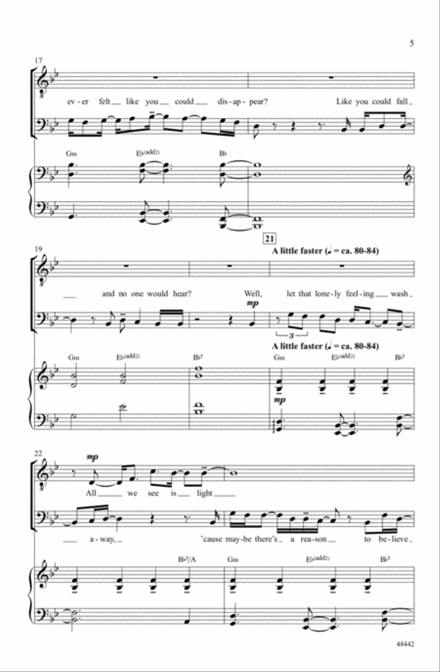 Found/Tonight Found/Tonight Choir scores gallery preview page 4