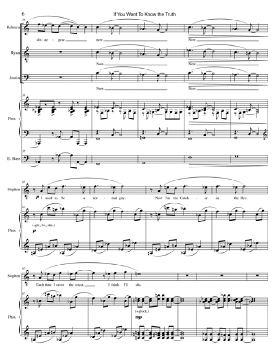 If You Want To Know the Truth Piano, Vocal, Guitar scores gallery preview page 6