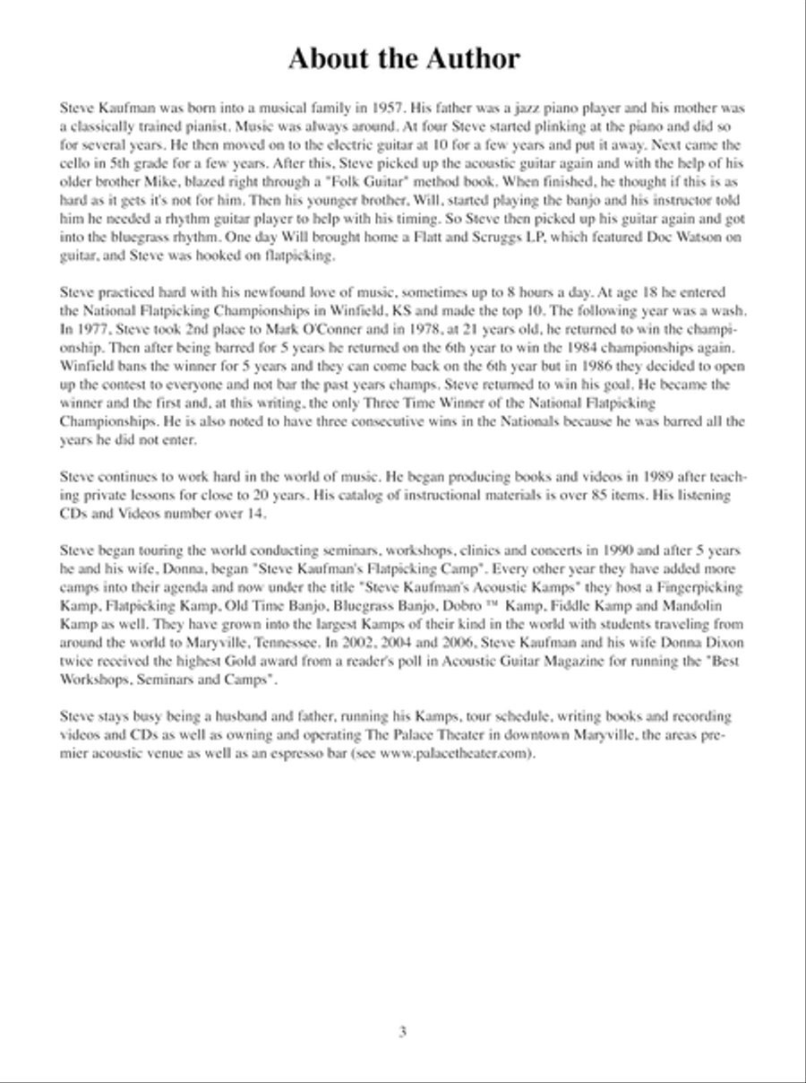 My First Bluegrass Guitar Picking Songs Acoustic Guitar scores gallery preview page 4