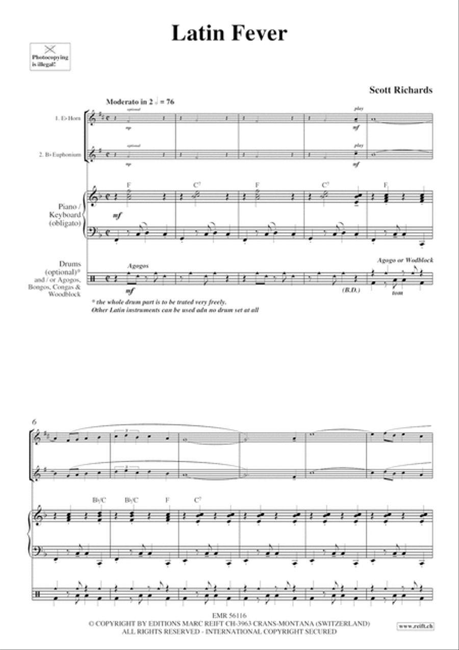 Latin Fever Latin Fever Euphonium scores gallery preview page 4