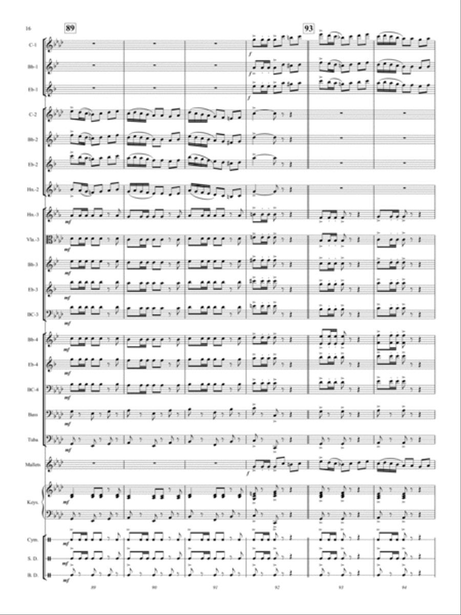 El Relicario Concert Band scores gallery preview page 15