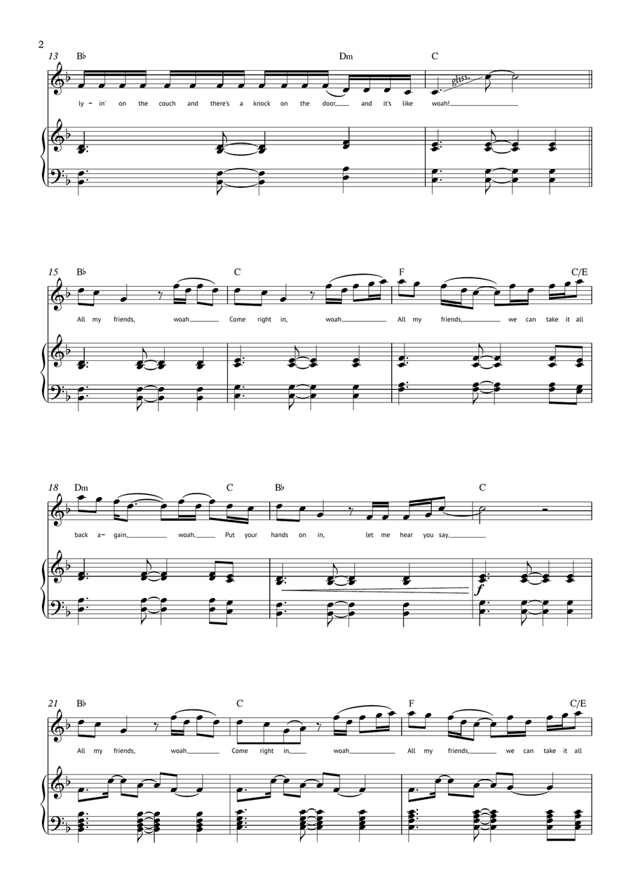 All My Friends All My Friends Voice scores gallery preview page 2