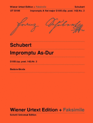 Book cover for Impromptu in A flat major, op. 142, no. 2