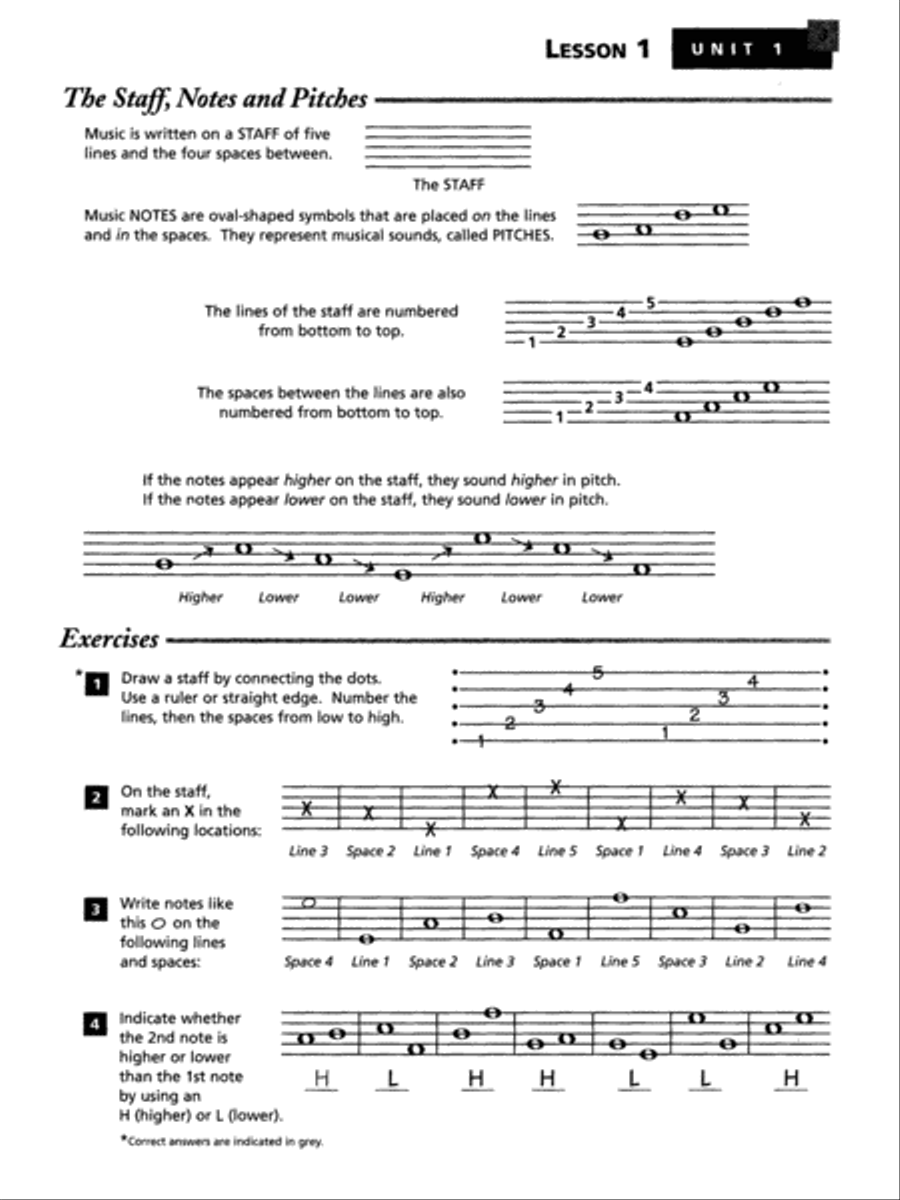 Alfred's Essentials of Music Theory Collection / Songbook scores gallery preview page 3