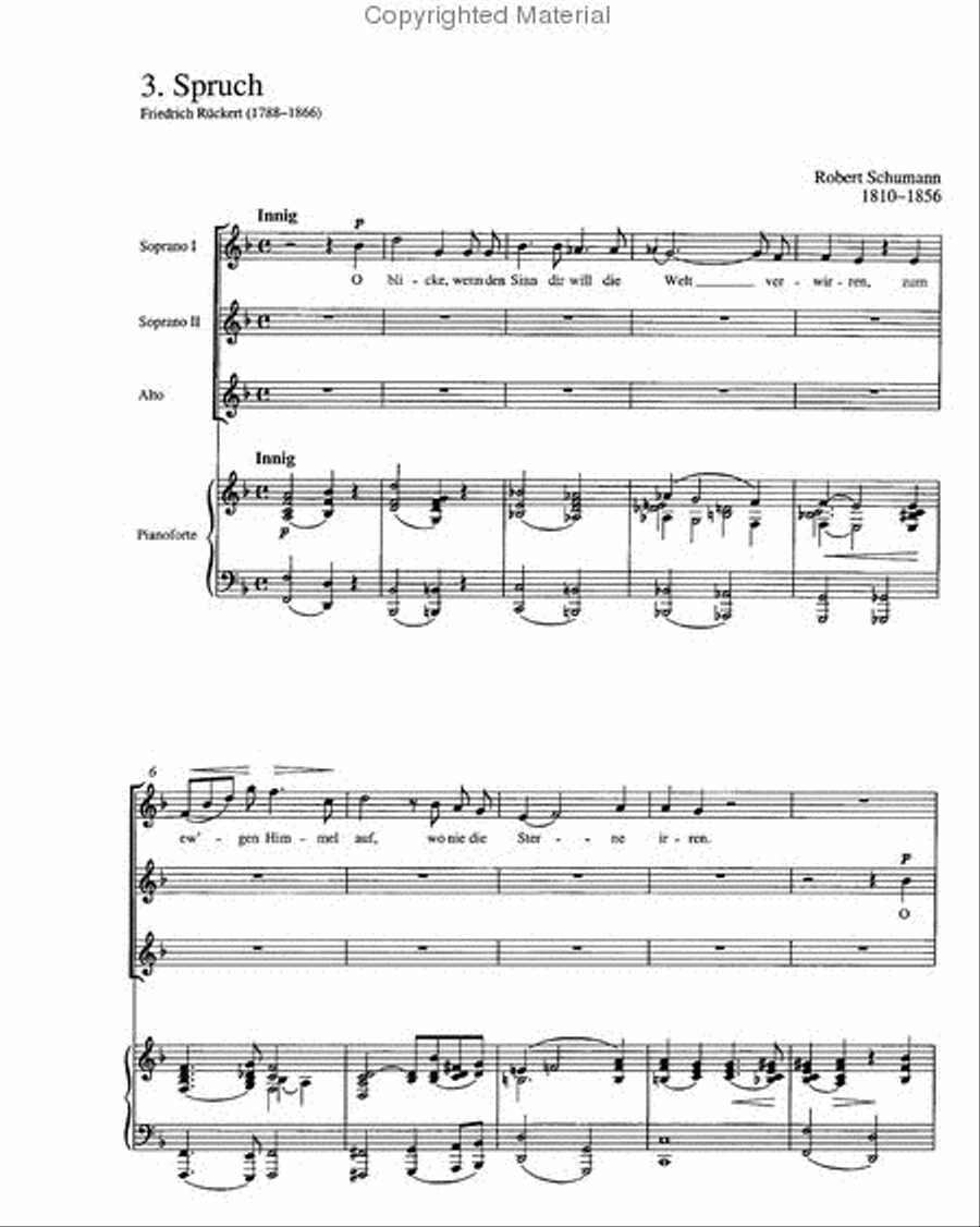 Drei Lieder op. 114 Choir scores gallery preview page 3