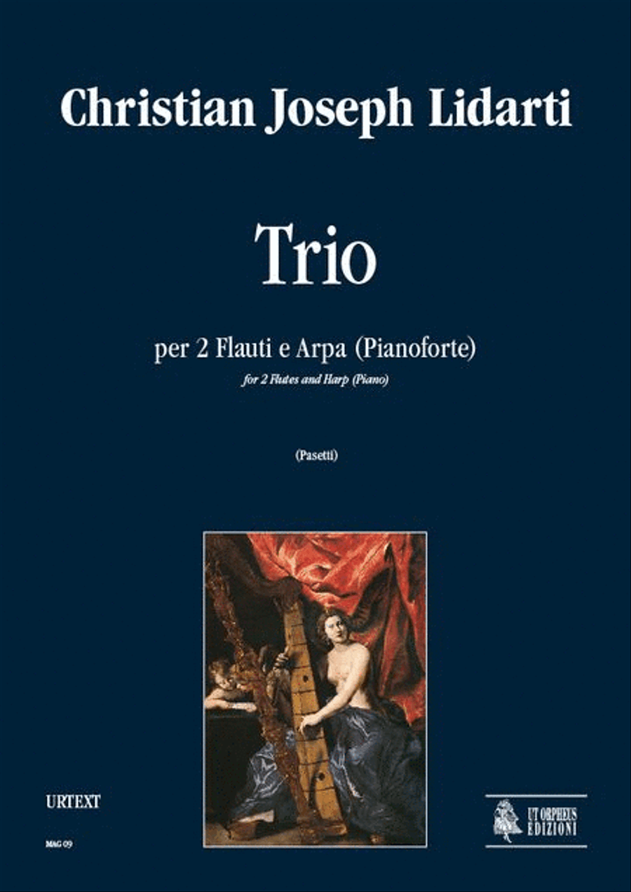 Trio for 2 Flutes and Harp (Piano) Flute scores gallery preview page 1