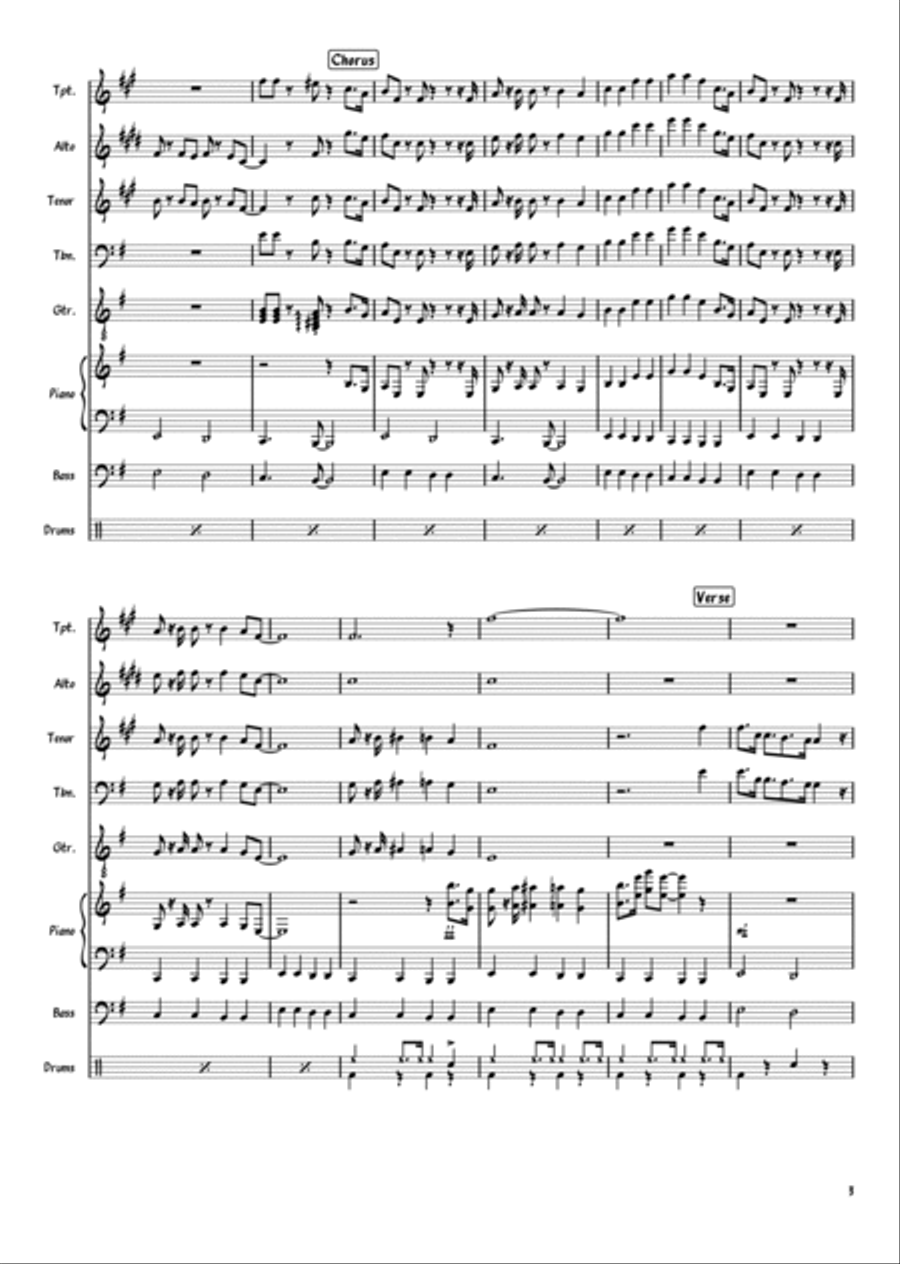 Hit The Road Jack Large Ensemble scores gallery preview page 3