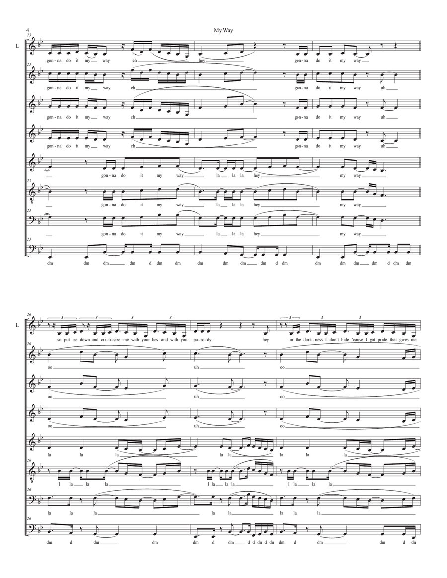 My Way Divisi scores gallery preview page 4