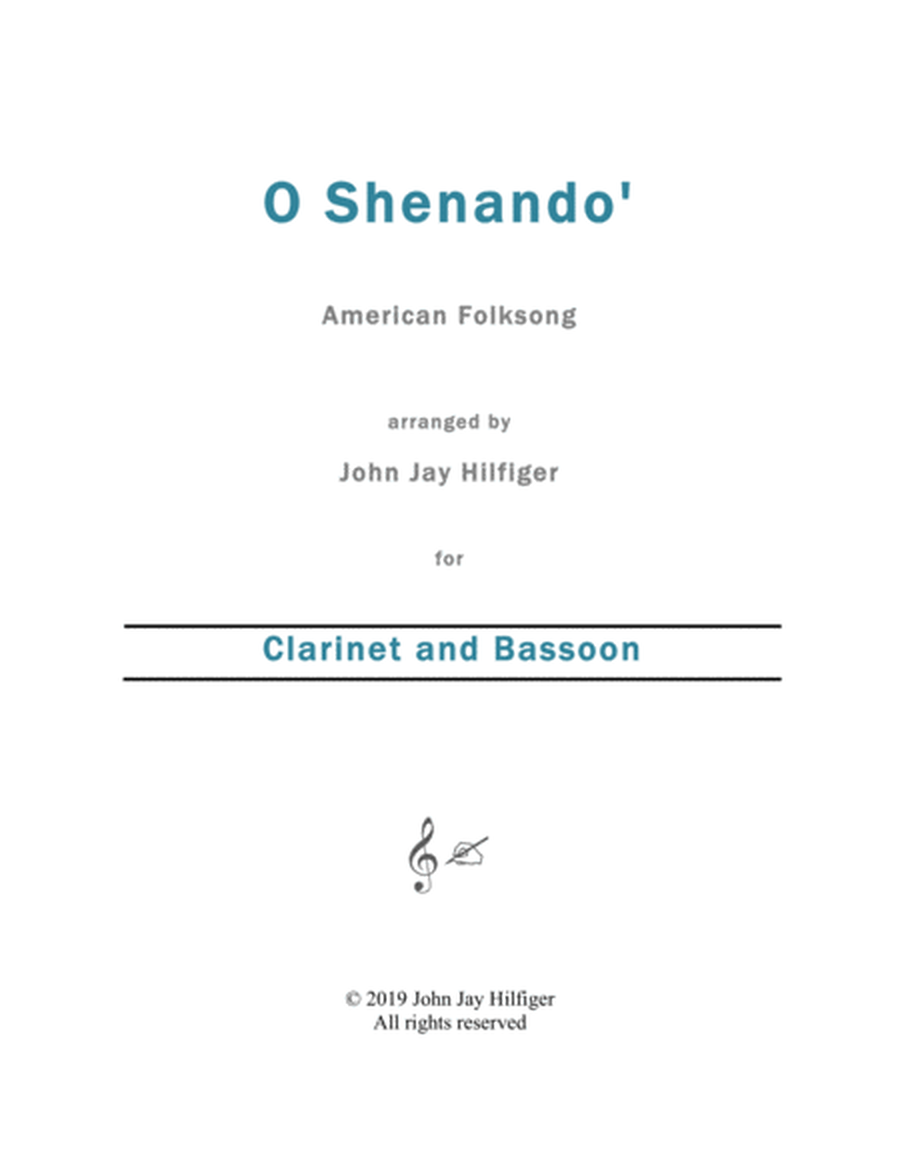 Shenandoah for Clarinet and Bassoon image number null
