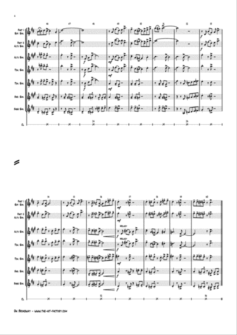 On Broadway Jazz Ensemble scores gallery preview page 6