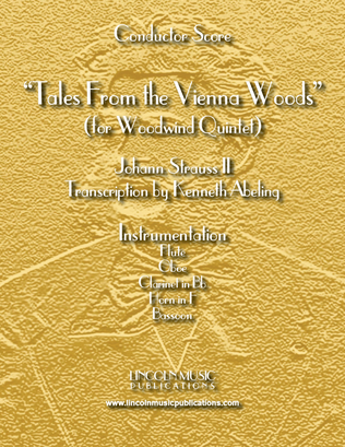 Book cover for Tales From the Vienna Woods (for Woodwind Quintet)