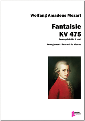 Mozart : Fantaise KV 475. Quintette à Vent. Conducteur et partie.