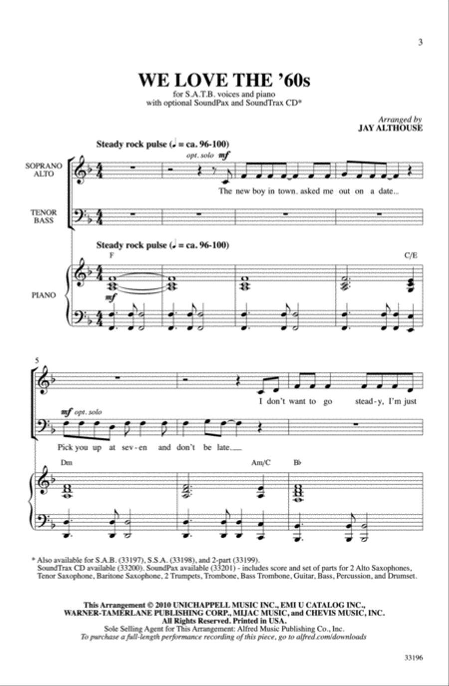 We Love the '60s 4-Part scores gallery preview page 2