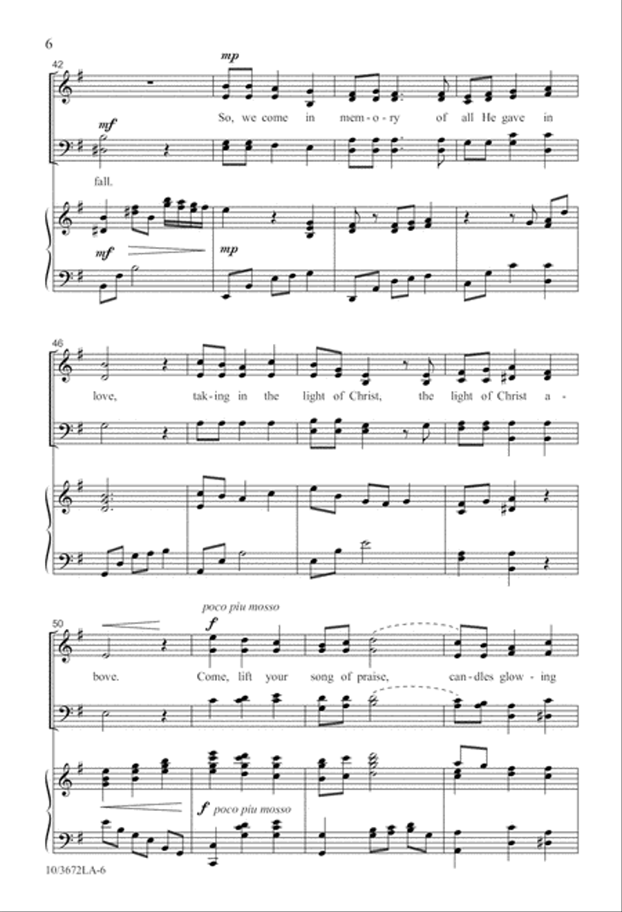 Candlelight Communion 4-Part scores gallery preview page 6
