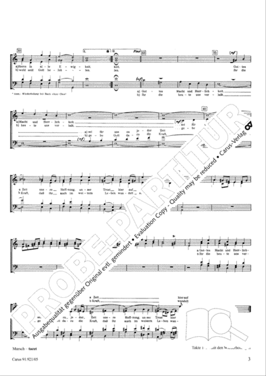 Lob und Preis dem Herrn 4-Part scores gallery preview page 4