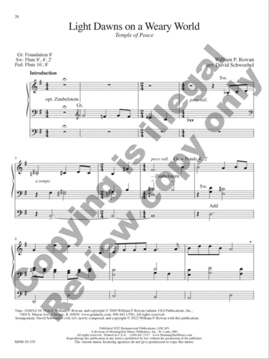 Will You Come and Follow Me Organ scores gallery preview page 10