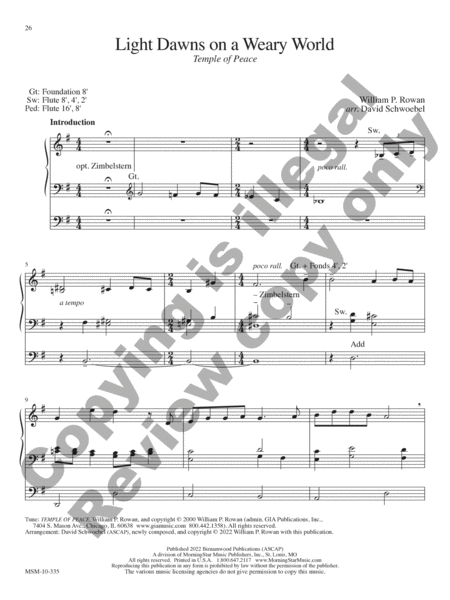 Will You Come and Follow Me: Introductions and Reharmonizations on 10 Contemporary Hymns image number null