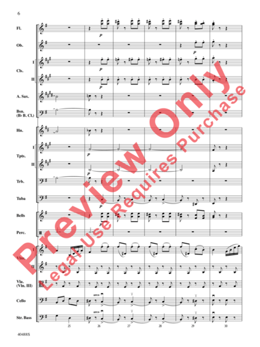 Overture to Die Fledermaus Full Orchestra scores gallery preview page 7