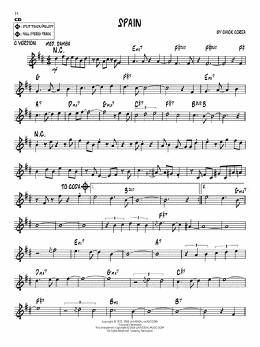 Jazz-Rock Fusion C Instrument scores gallery preview page 6
