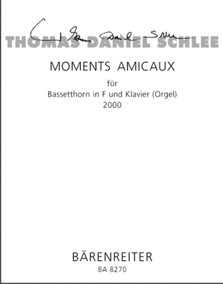 Moments Amicaux for Bassetthorn in F und Klavier (Orgel) 50a