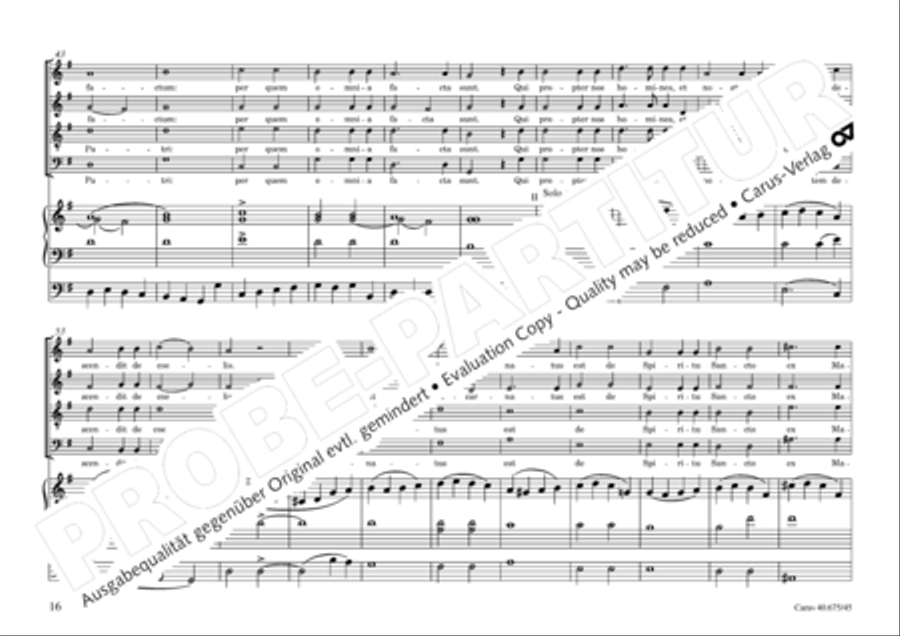 Mass in G Major 4-Part scores gallery preview page 19