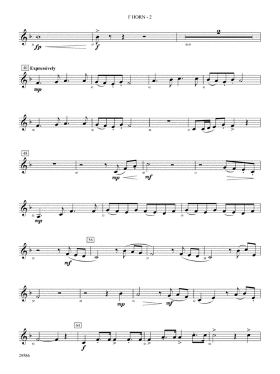 The Young Royals: 1st F Horn Concert Band scores gallery preview page 2