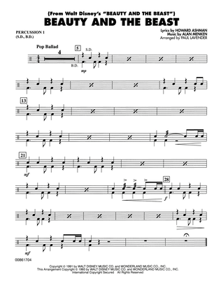 Beauty and the Beast (arr. Paul Lavender) - Percussion 1