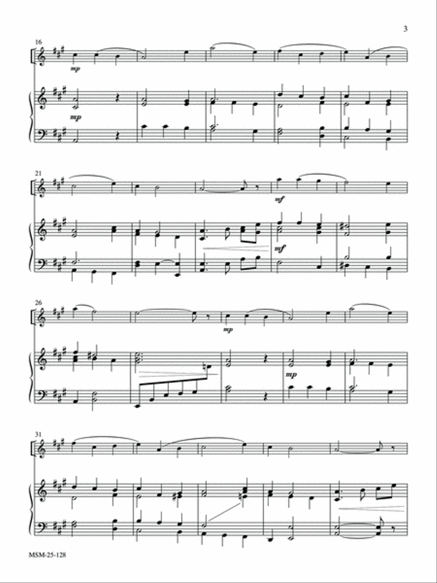 Away in a Manger Flute Solo scores gallery preview page 5