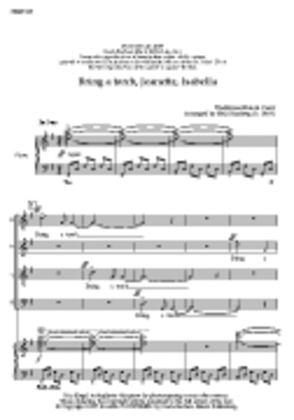 Book cover for Bring a torch, Jeanette, Isabella - SATB Octavo