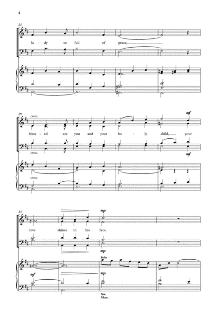 A Carol of Mary A Carol of Mary Divisi scores gallery preview page 4