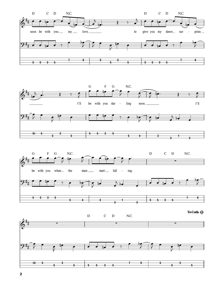Sunshine Of Your Love Bass Guitar Tablature scores gallery preview page 2