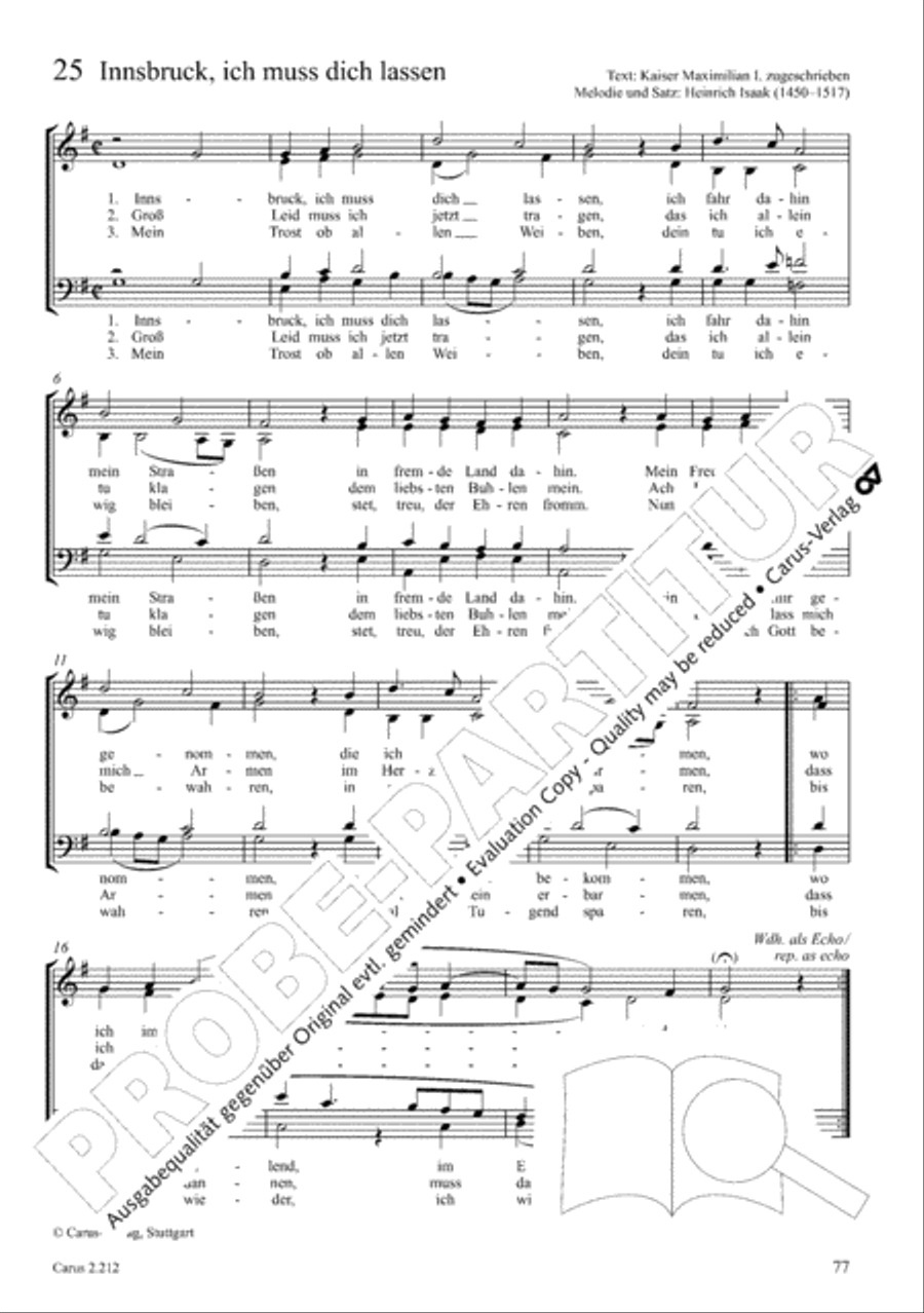 Love songs. Choral collection with CD 4-Part scores gallery preview page 69