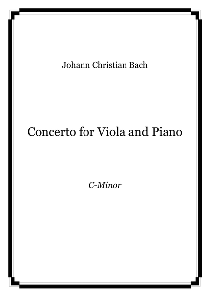 Johann Christian Bach - Concerto for Viola and Piano in C-Minor image number null