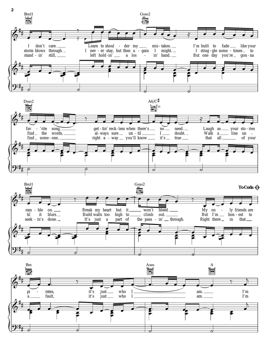 Better As A Memory Acoustic Guitar scores gallery preview page 2