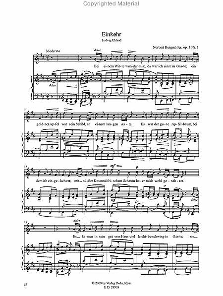 Sämtliche Lieder und Werke für Klarinette